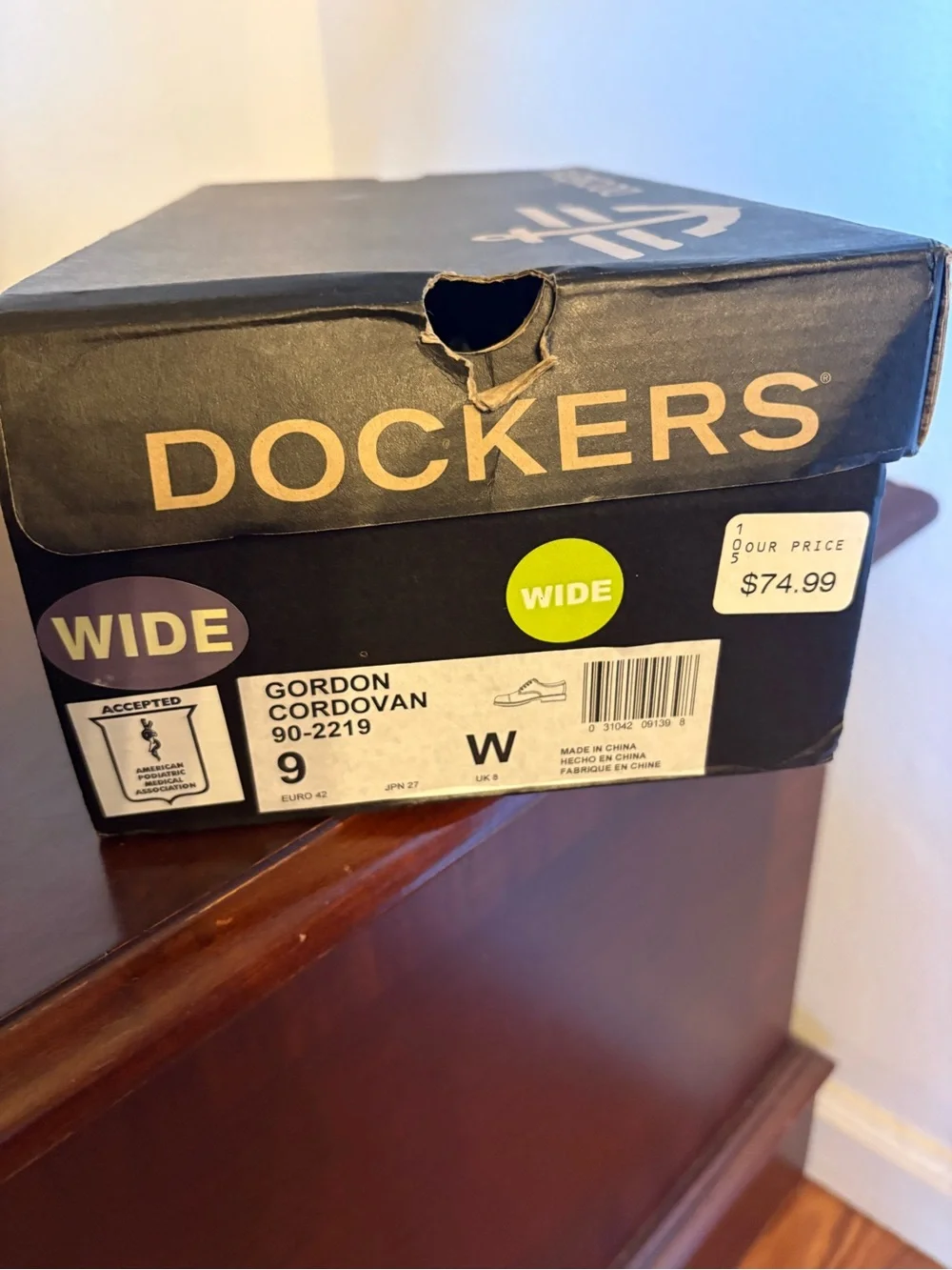 Dockers Men's Brown Leather Gordon Cordovan Shoes